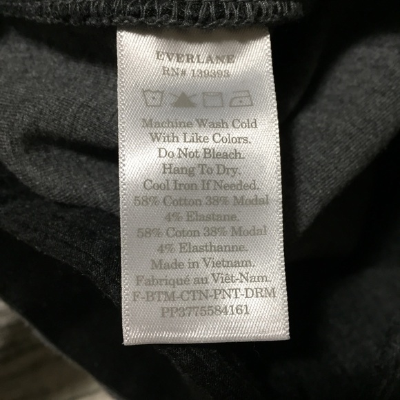 Everlane Drawstring Pants Women’s S Gray (Inseam 25.5) Stretch Crop - Picture 9 of 10